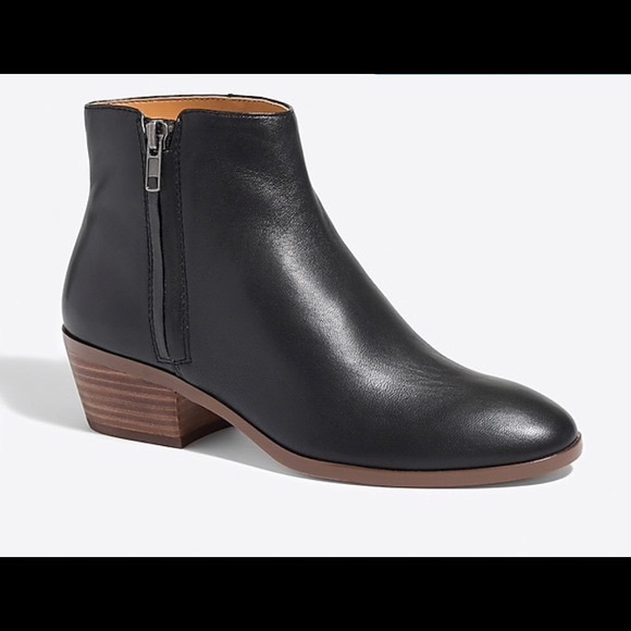 J. Crew Shoes - J. CREW Reagan black leather ankle boots, 8.5.